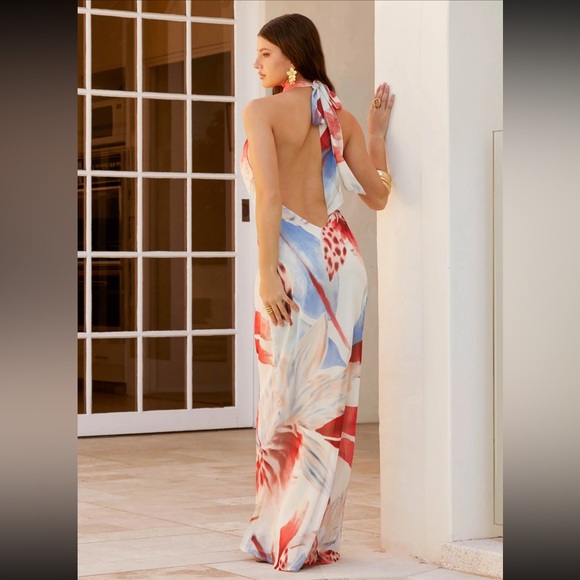 Peppermayo California Maxi Dress - Deep Sea Bloom NWT - Picture 2 of 5